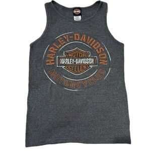 🌺Harley-Davidson Chimney Rock, NC Gray Tank Top Shirt
